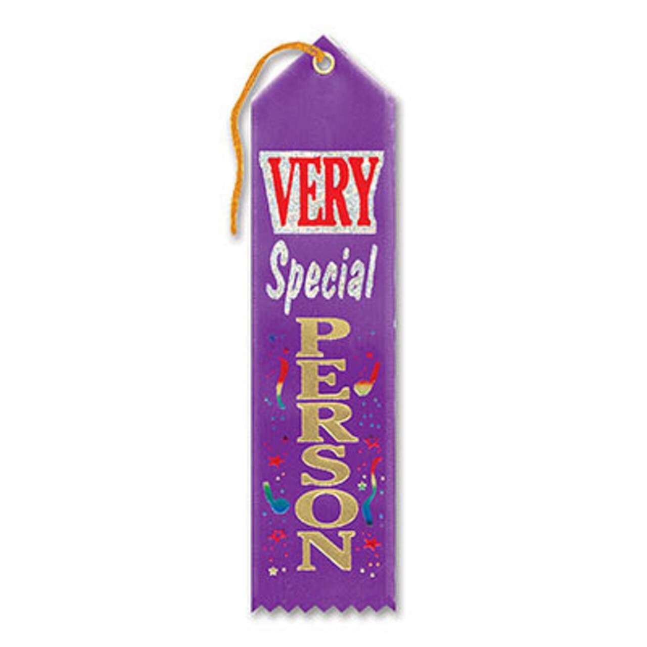 Beistle Pack of 6 Purple "Very Special Person Award" School Award Ribbon Bookmarks 8"